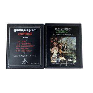 Vintage Atari 2600 Games 2 Games Combat & Casino